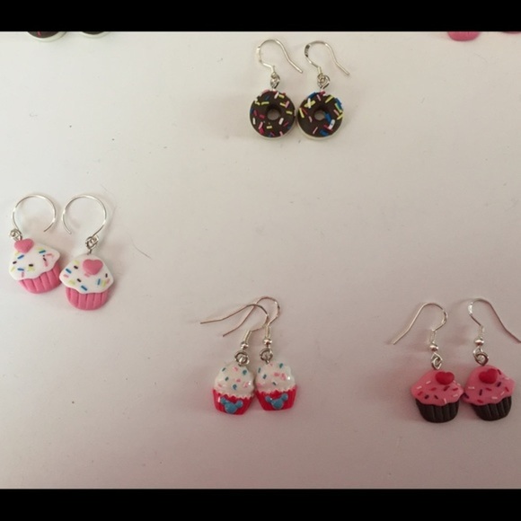 Jewelry - Cupcake, donut earrings